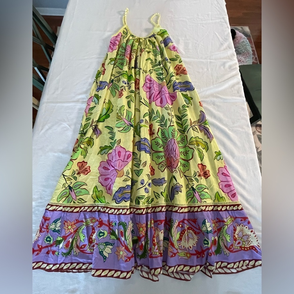 FARM Rio | Floral Insects Maxi Dress | OVERSIZE Size XS - Picture 10 of 11